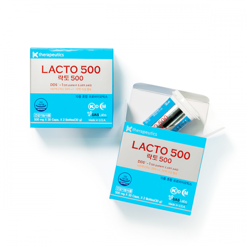 락토500 Activ-Vial 바이알 (30캡슐x4병) 4개월분 유산균