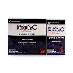 블랙퍼플C 프리미엄 (90캡슐x2병) 90일분 캐나다산 비타민C