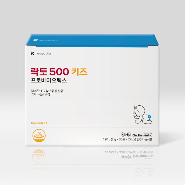 락토500 키즈 유산균 60포 x 1박스 (2개월분)